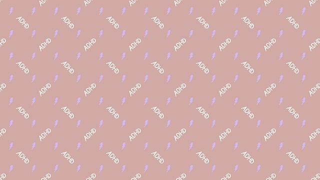 Free adhd lightning pattern illustration
