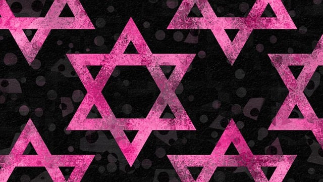 Free star of david pattern bat mitzvah illustration