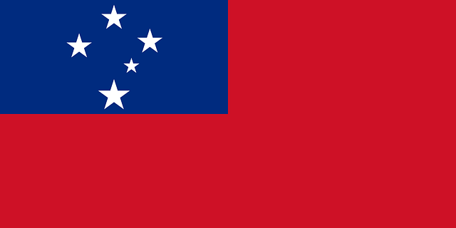 Free samoa flag country vector