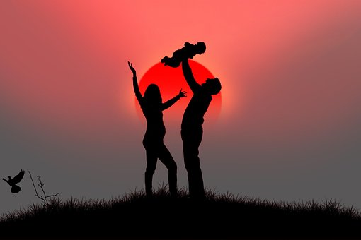 태양, 해돋이, 일몰, 하늘, 아침, 일출, 풍경, 행복하다, 산, 여름