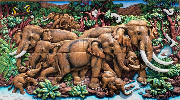 Free Elephants Thailand photo and picture
