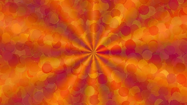 Kreise, Muster, Orange, Abstrakt, Punkte