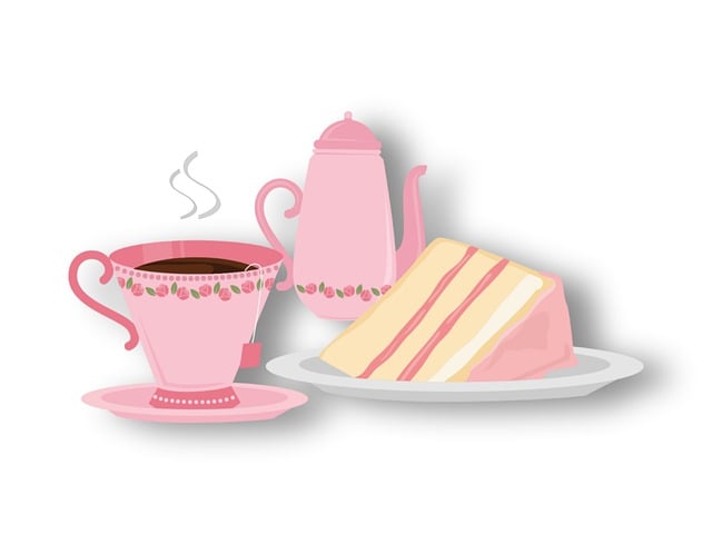 Download free HD stock image of Tea Pastry Free tea pastry tea time illustration