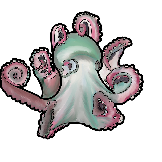 Free octopus sea squid illustration