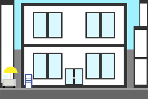 Edificio, Banco, Calle, Pandemia