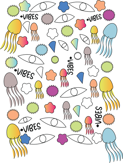 Free Eyes Jellyfish illustration and picture
