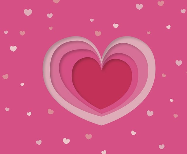 Free hearts pink love illustration