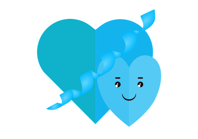 Free heart romantic love vector