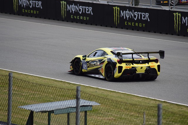 Free Ferrari 458 Racing Car photo and picture