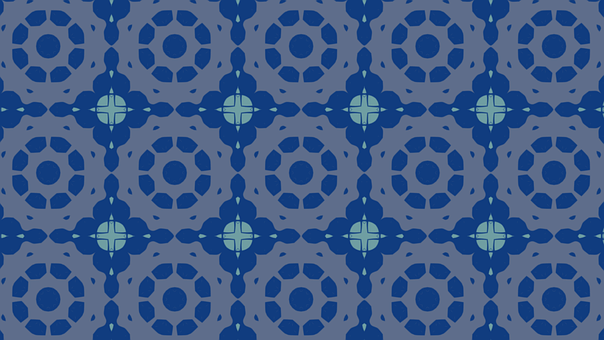 Blau, Symmetrisch, Hintergrund, Muster