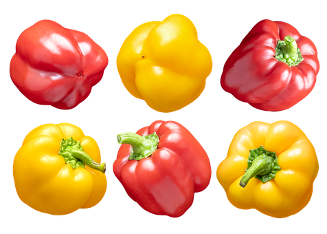 Pfeffer, Rot, Gelb, Lebensmittel, Gemüse