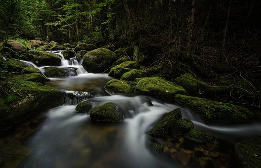 Natur, Wasserfall, Fluss, Entspannend