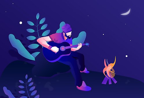 Gitarist Vokal, Musiker, Paraply