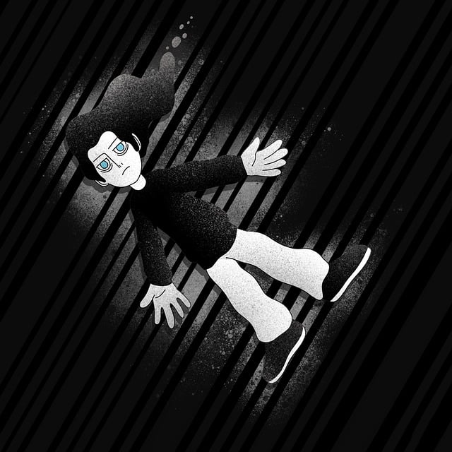 Free darkness lying loneliness illustration