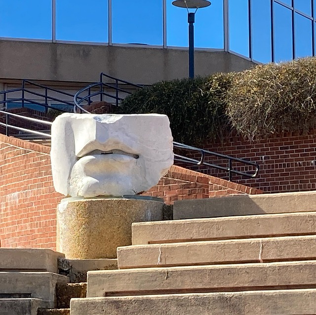 Boca, Estatua, Escultura, Roca