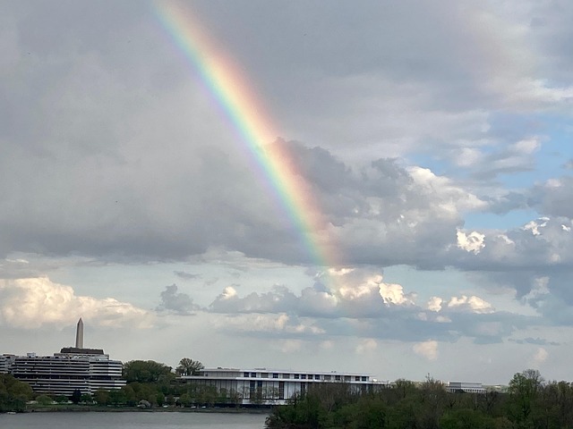 Arcoíris, Washington Dc, Cielo, Nubes