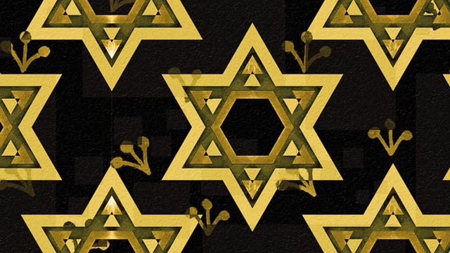 Free star of david hexagram mystic star illustration