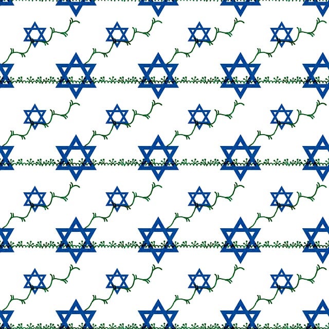 Free star of david pattern background illustration