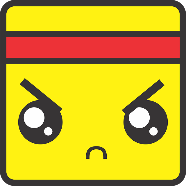 Free kawaii face angry vector