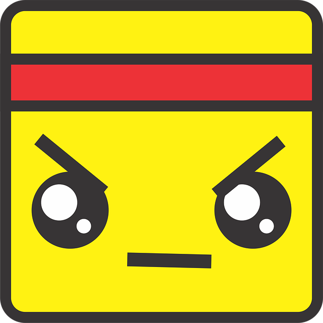 Free kawaii face angry vector
