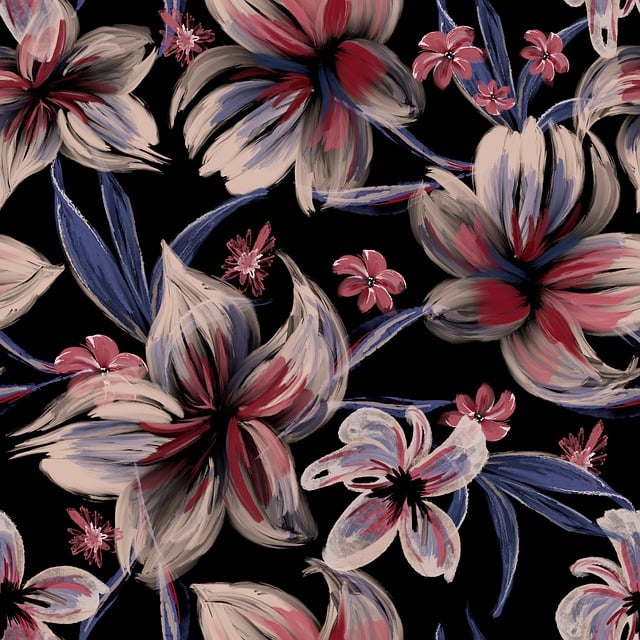 Free flowers floral pattern illustration