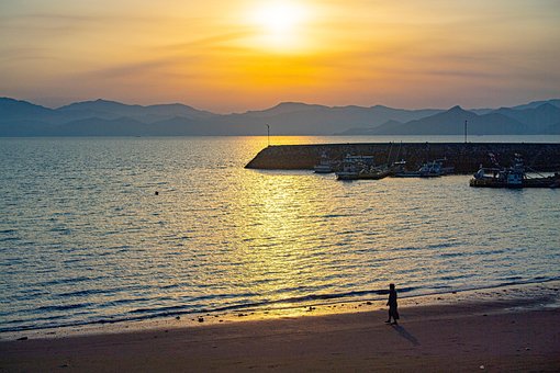 Free Sunset Sea photo and picture