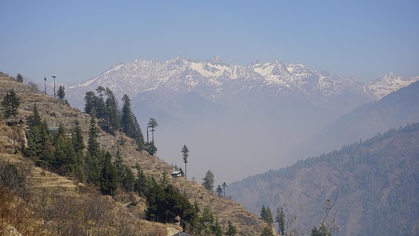 Himalaya, Bergen, Landschap, Helling