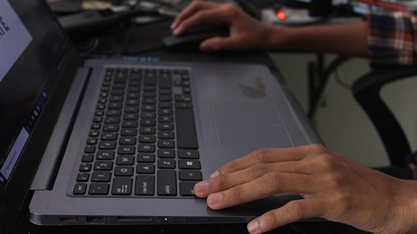 Laptop, Klaviatur, Tippen, Codierung