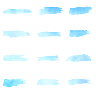 Aquarela, Escovar, Respingo, Azul