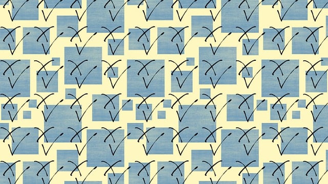 Free check mark x mark pattern illustration