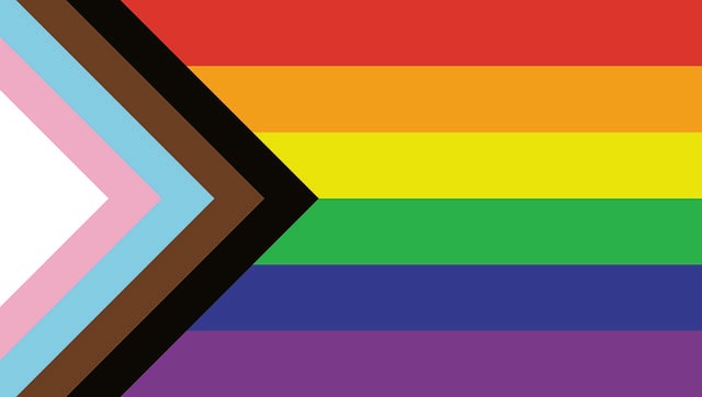 Free rainbow flag pride illustration