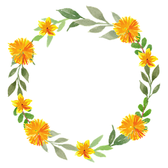 Krans, Blomster, Ramme, Rund, Cirkel
