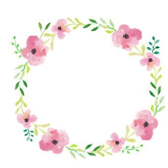 Krans, Blomster, Ramme, Rund, Cirkel