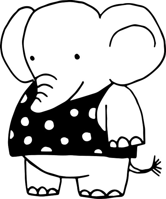 Free elephan related abstract vector