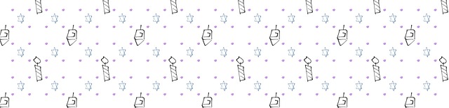 Free stars dreidel candles illustration