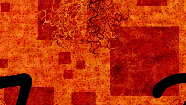Abstrakt, Punkte, Orange, Wellen