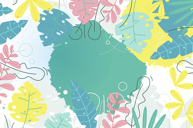 Download free HD stock image of Plants Leaves Free plants leaves border illustration