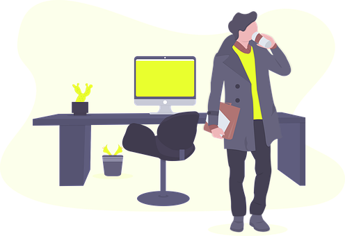 Free Man Office vector and picture