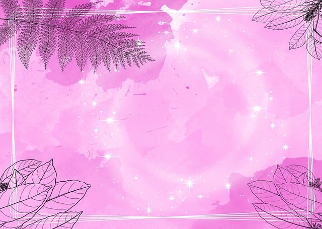 Free flower leaves background illustration