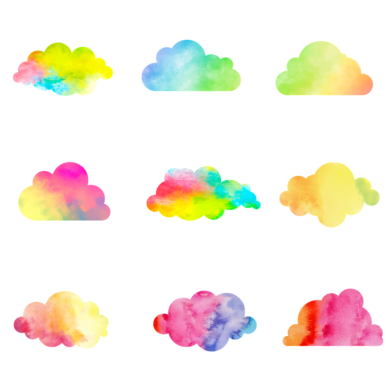 Aquarelle Nuage Arc-En-Ciel - Image gratuite sur Pixabay - Pixabay