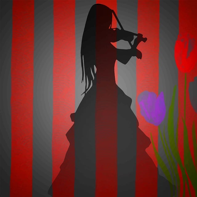 Free background violinist cd cover illustration