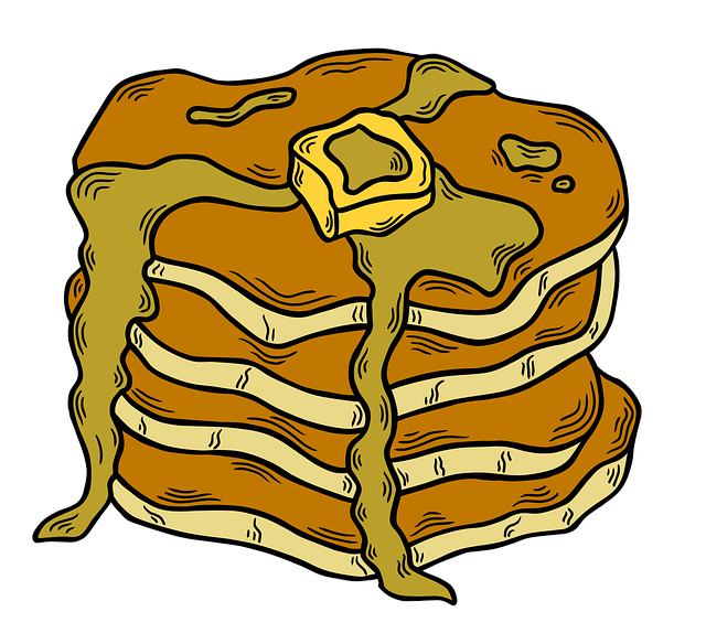 Free pancakes hotcakes pastry illustration