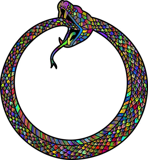 Free snake ouroboros symbol illustration