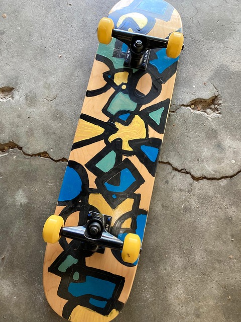 Free Skateboard Painted photo and picture