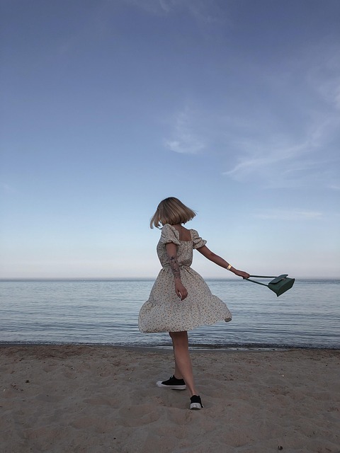 Free Sea Young Woman photo and picture