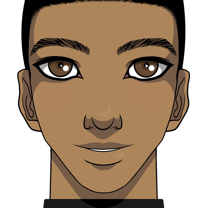 dibujo chico pelo