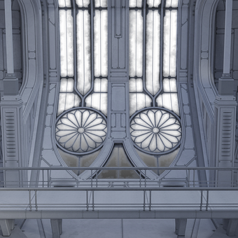 Free Space Station Futuristic illustration and picture