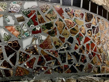 Mosaico, Losas, Piezas, Patrón