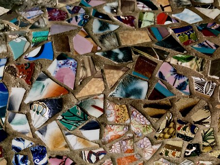 Mosaico, Losas, Piezas, Patrón