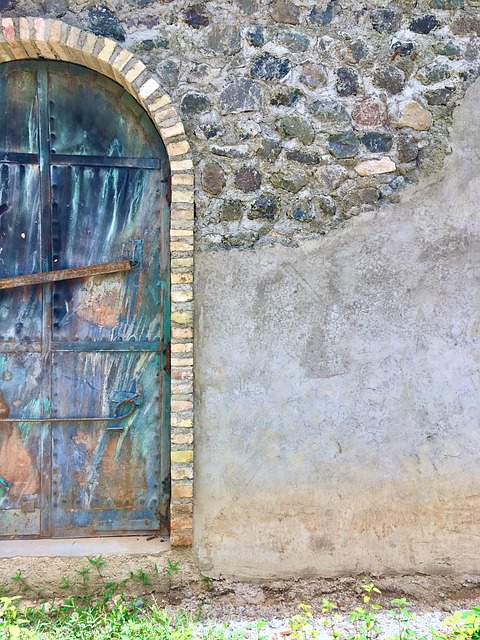 Puerta, Rocas, Metal, Colores